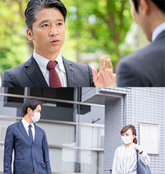 会話中の写真